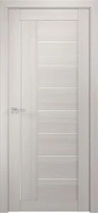 Межкомнатная дверь ЛУ-17 белёный дуб (стекло сатинат)