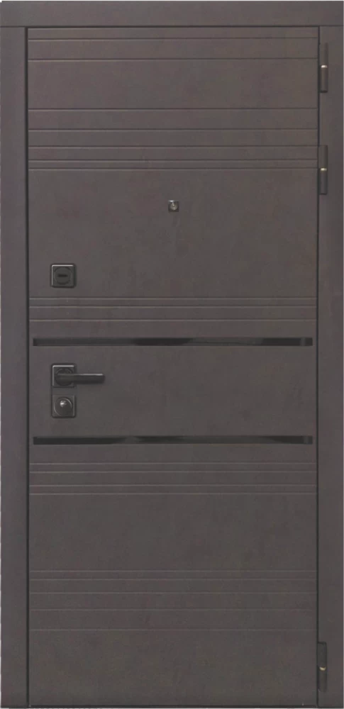 Входная дверь ДвериПРО L-43 ФЛ-259 (10мм, дуб с пилением) DPRO196486 внешняя сторона