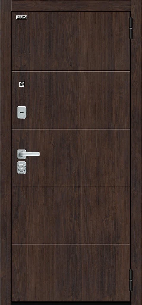 Входная дверь Флэт/BChrome Almon/Cappuccino Melinga BR6169 внешняя сторона