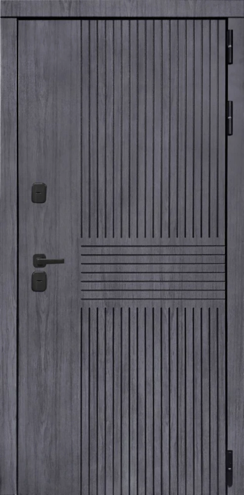 Входная дверь ДвериПРО Берген ПВХ 10мм Астрод Velutto Bianco DPRO200381 внешняя сторона