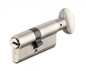 Цилиндровый механизм с вертушкой 164 SM/62 (26+10+26) mm никель 5 кл.