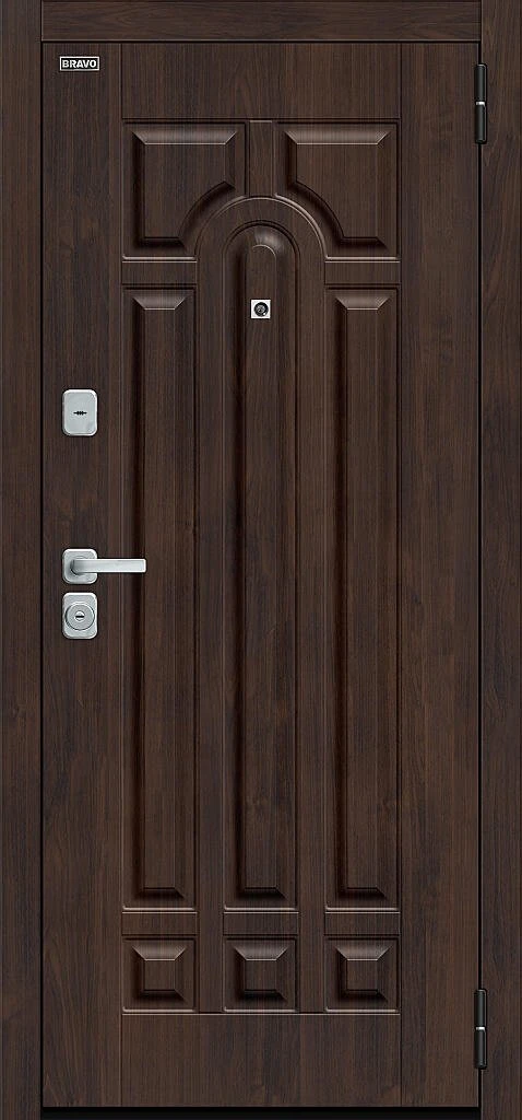 Входная дверь Форт/BChrome Almon/Nordic Oak BR6173 внешняя сторона