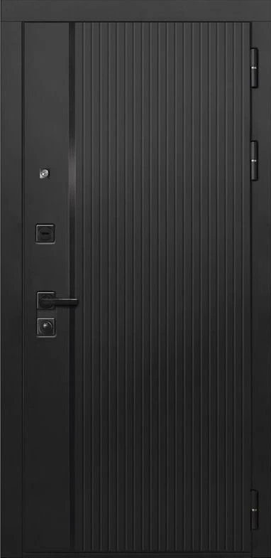 Входная дверь ДвериПРО L-45 Без фрезеровки Дуб арктик горизонт DPRO195649 внешняя сторона