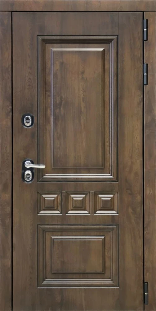 Входная дверь ДвериПРО Аура ФЛ-659 (12мм, nussbaum+черная патина винорит) DPRO198091 внешняя сторона