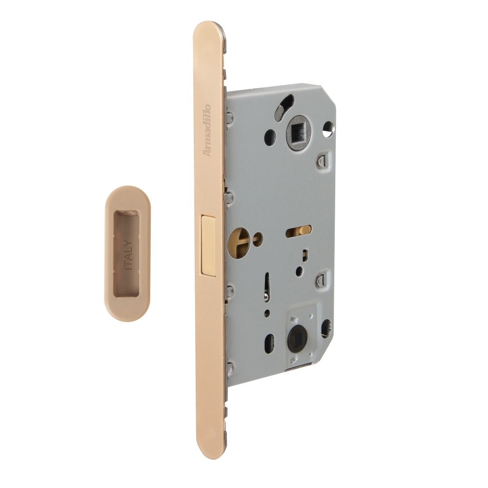 Фото Магнитная защелка WC с ответной планкой GRAVITY.PRO G01.196.50.96 FSG флорентийское золото